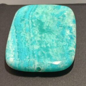 Blue Hemimorphite Rectangle Gemstone - For Jewelry Making